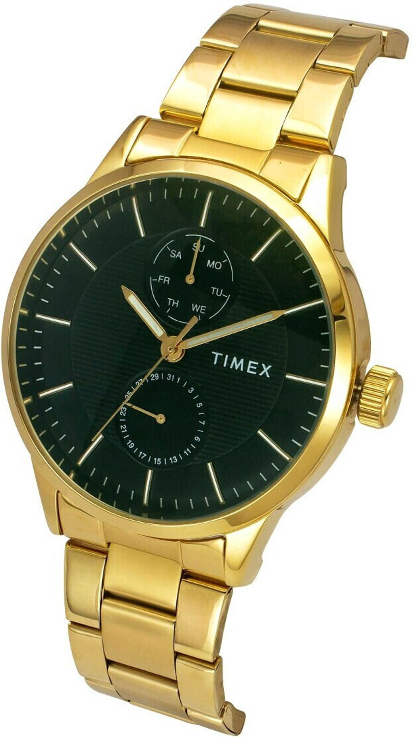 Image of TIMEX TWEG19939 Trendline Round 44mm Green Dial Analog Watch - For Men