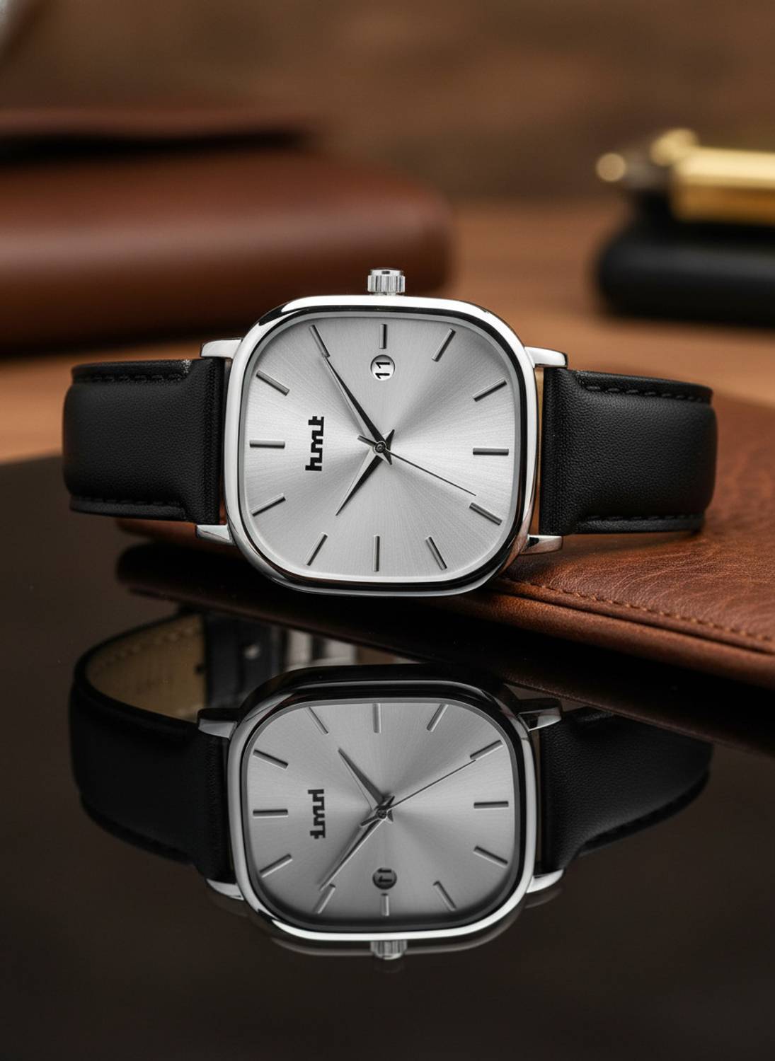 hmt Quartz Silver Dial Men's Watch - Image 2