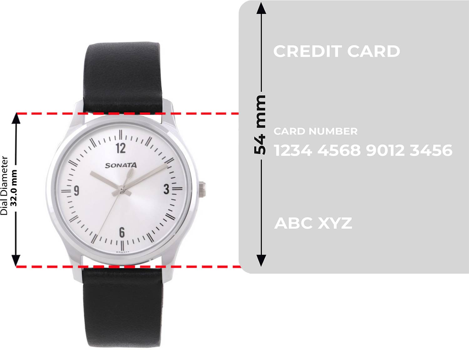Sonata Essentials Silver Dial Black Leather Strap Analog Watch - Image 4