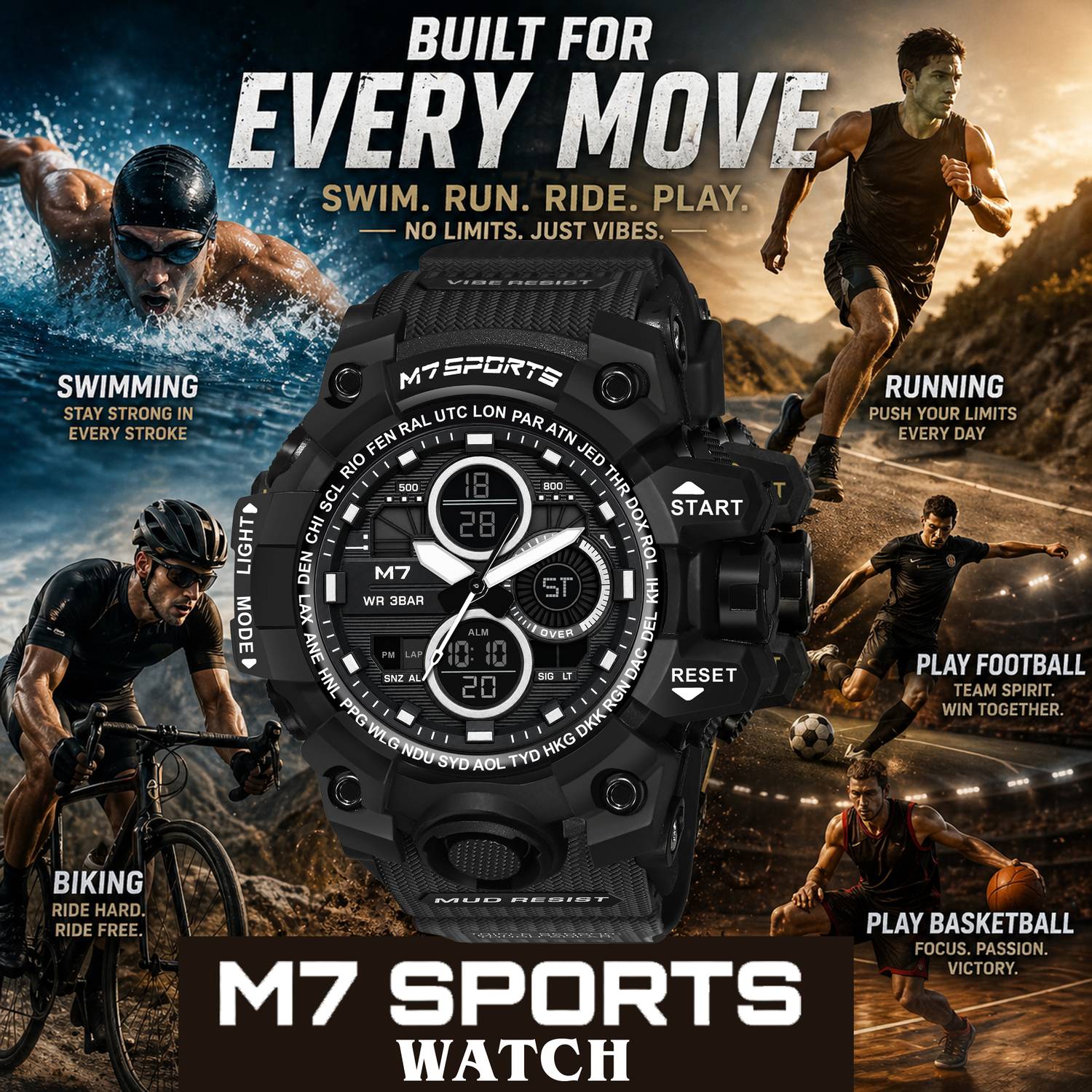 Metronaut M7-8027 Adventure Expedition Analog-Digital Watch - Image 3