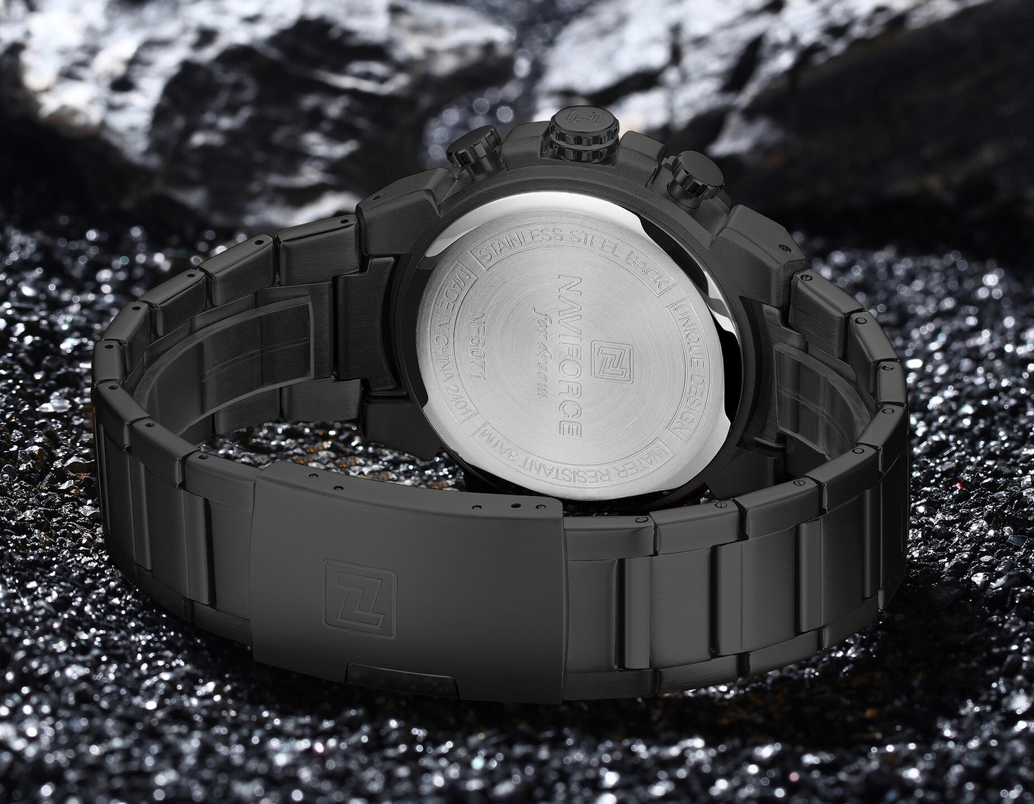 Image of NAVlFORCE NF8071 B /B /B Analog Watch - For Men