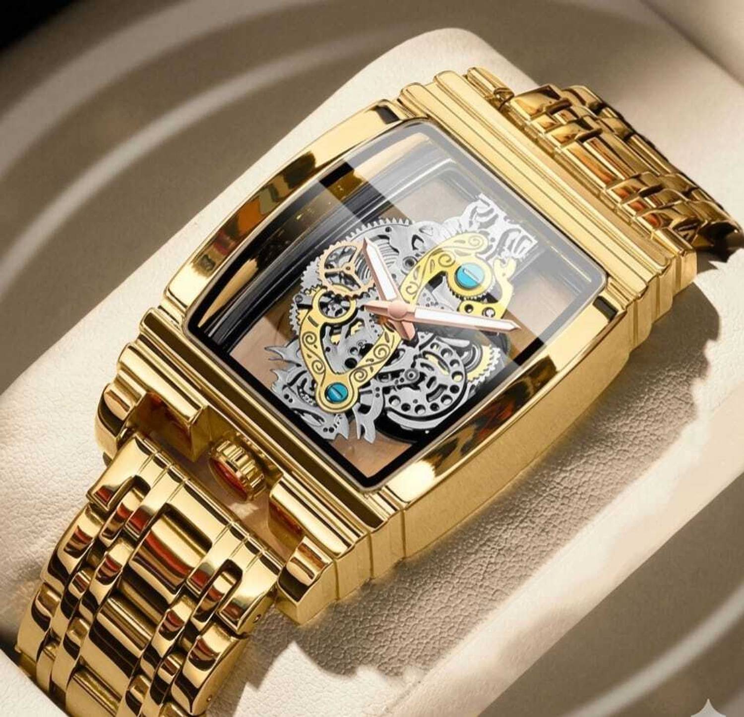 ROXTO Royal Skeleton Gold Watch - Image 5