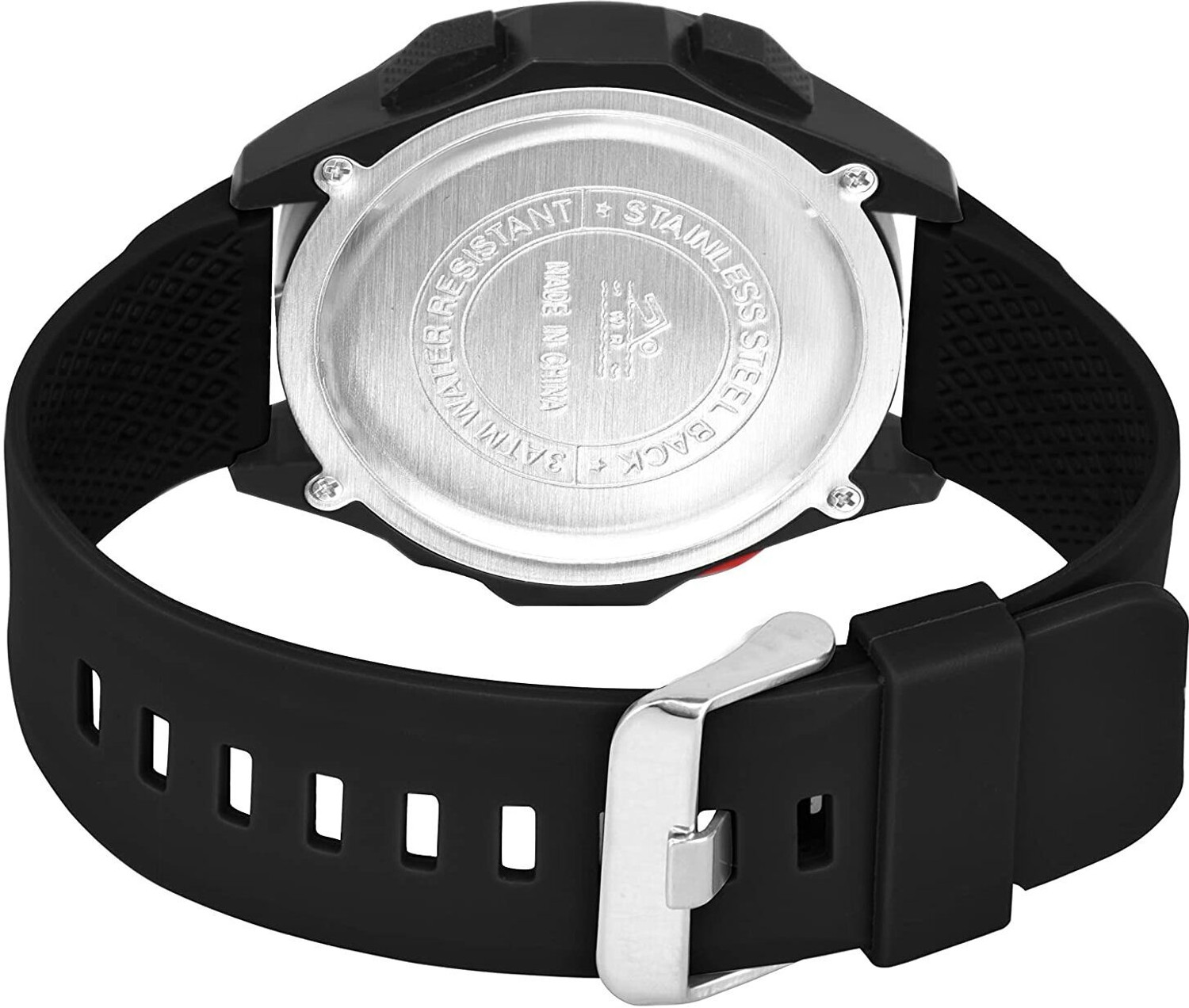 Image of luxurit Digital 3ATM Waterproof Sports Watch with Backlight Alarm Snooze Stopwatch Digital Watch - For Men & Women