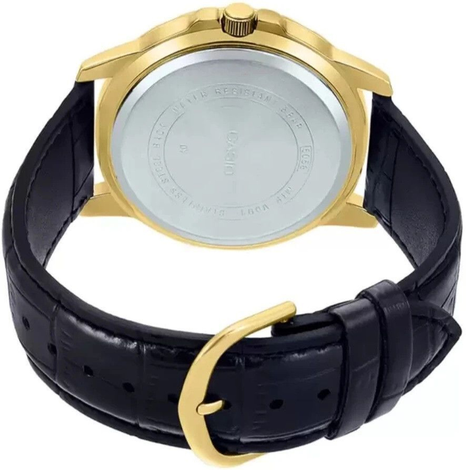 Image of KILLER Killer 7007 Golden Black Edition With Date on 3 Timewear 7007 Golden Black Edition With Date on 3 and Special Golden Hands Used Analog Watch - For Men