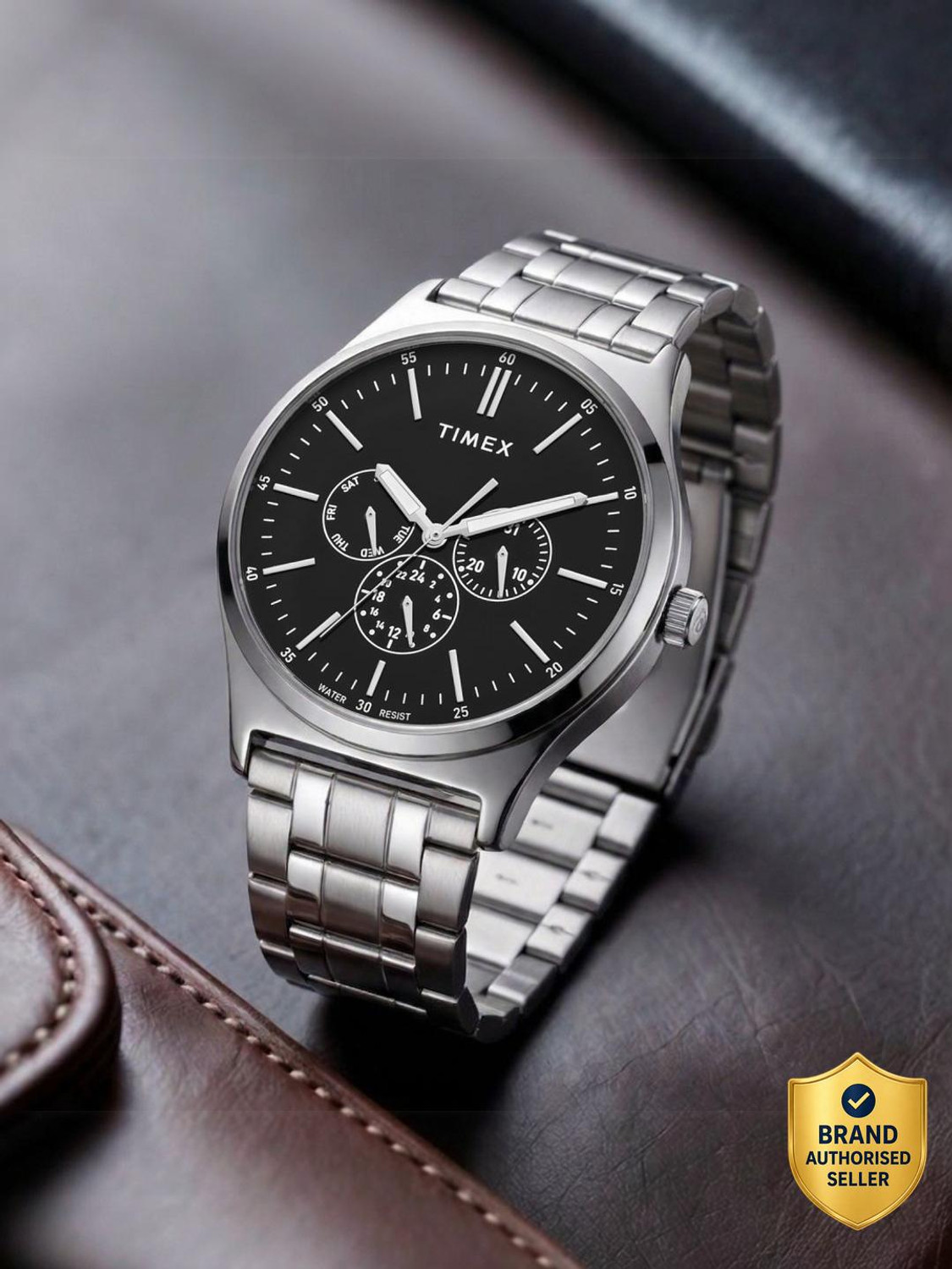 Image of TIMEX Multifunction Black Dial Analog Watch - For Men