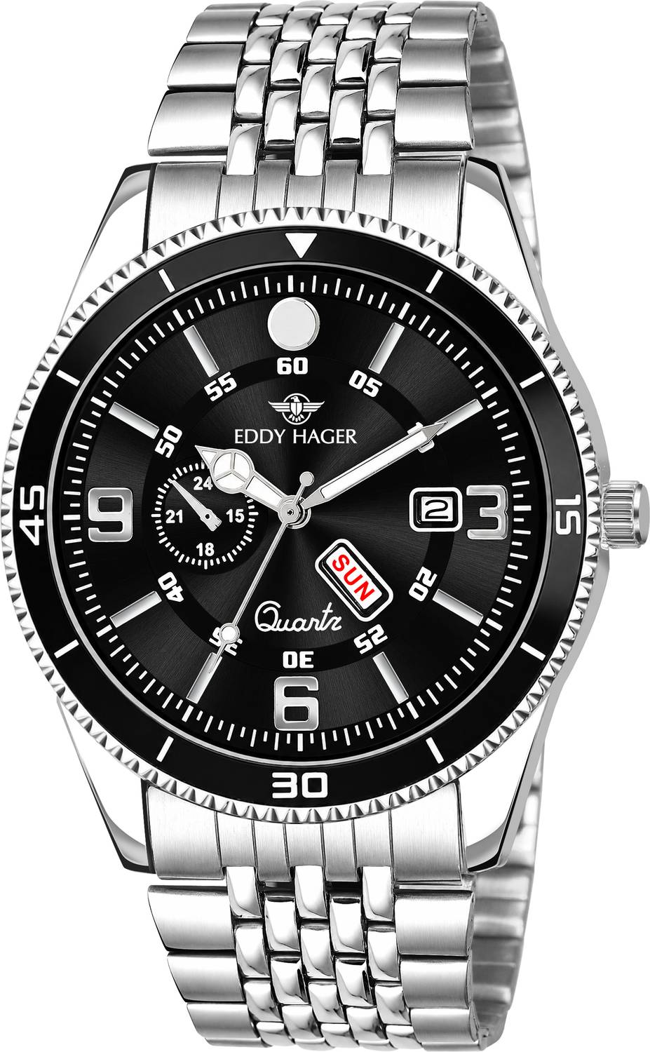 EDDY HAGER EH-316-BLACK Men's Analog Watch - Image 1
