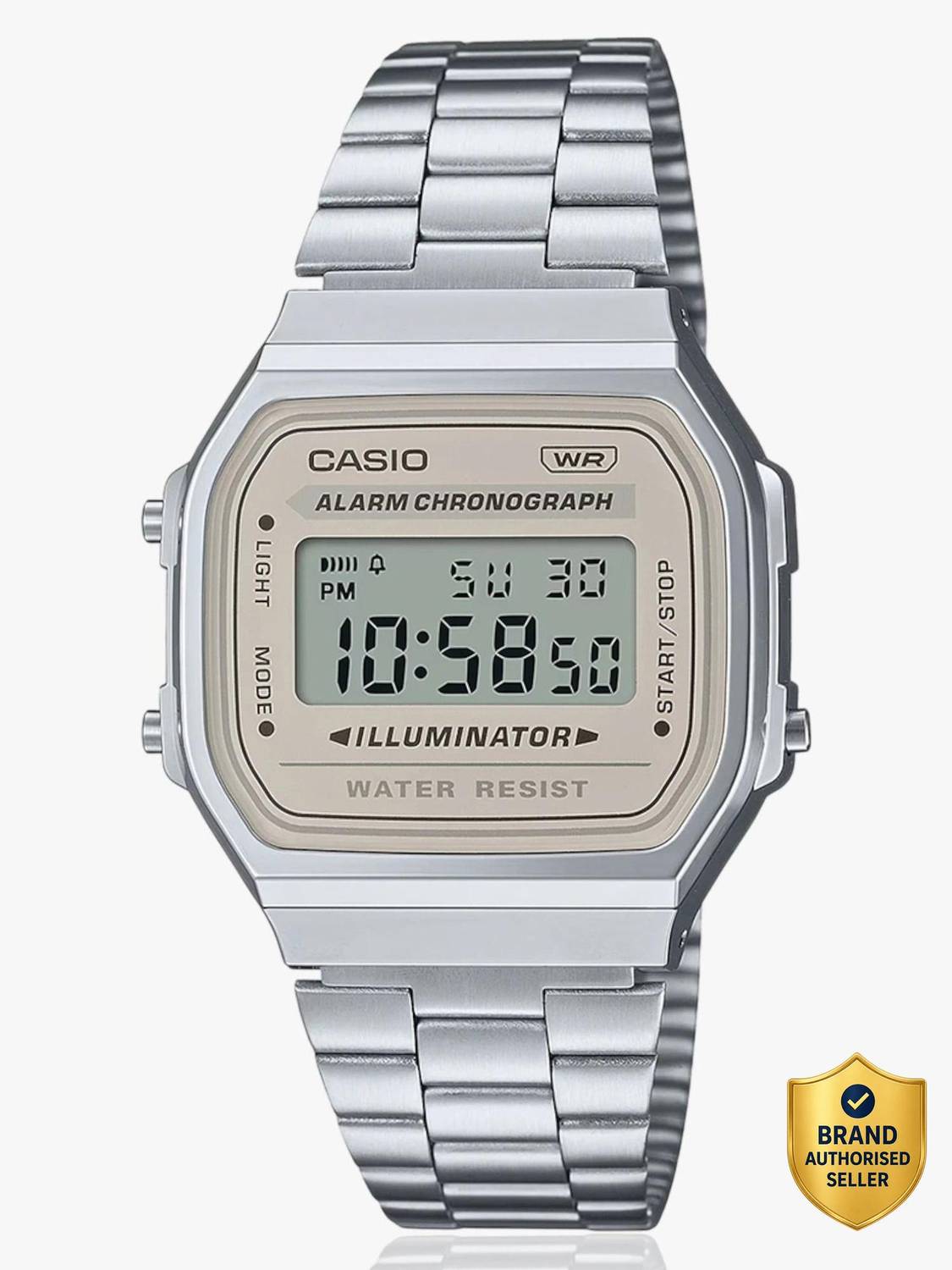 CASIO A168WA-8AYDF Vintage Brown Dial Watch - Image 1