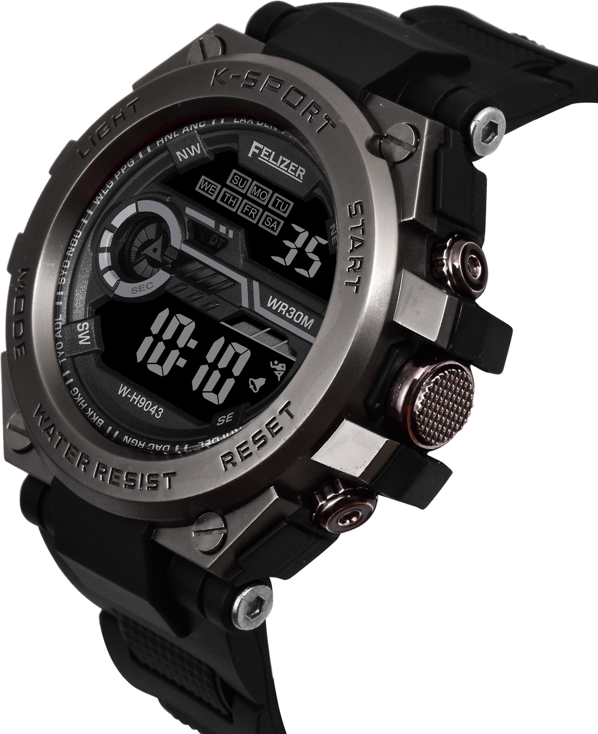 Image of Felizer Sports Watch Alarm Digital Watch - For Men Stailess Steel Dial For Men & Boy