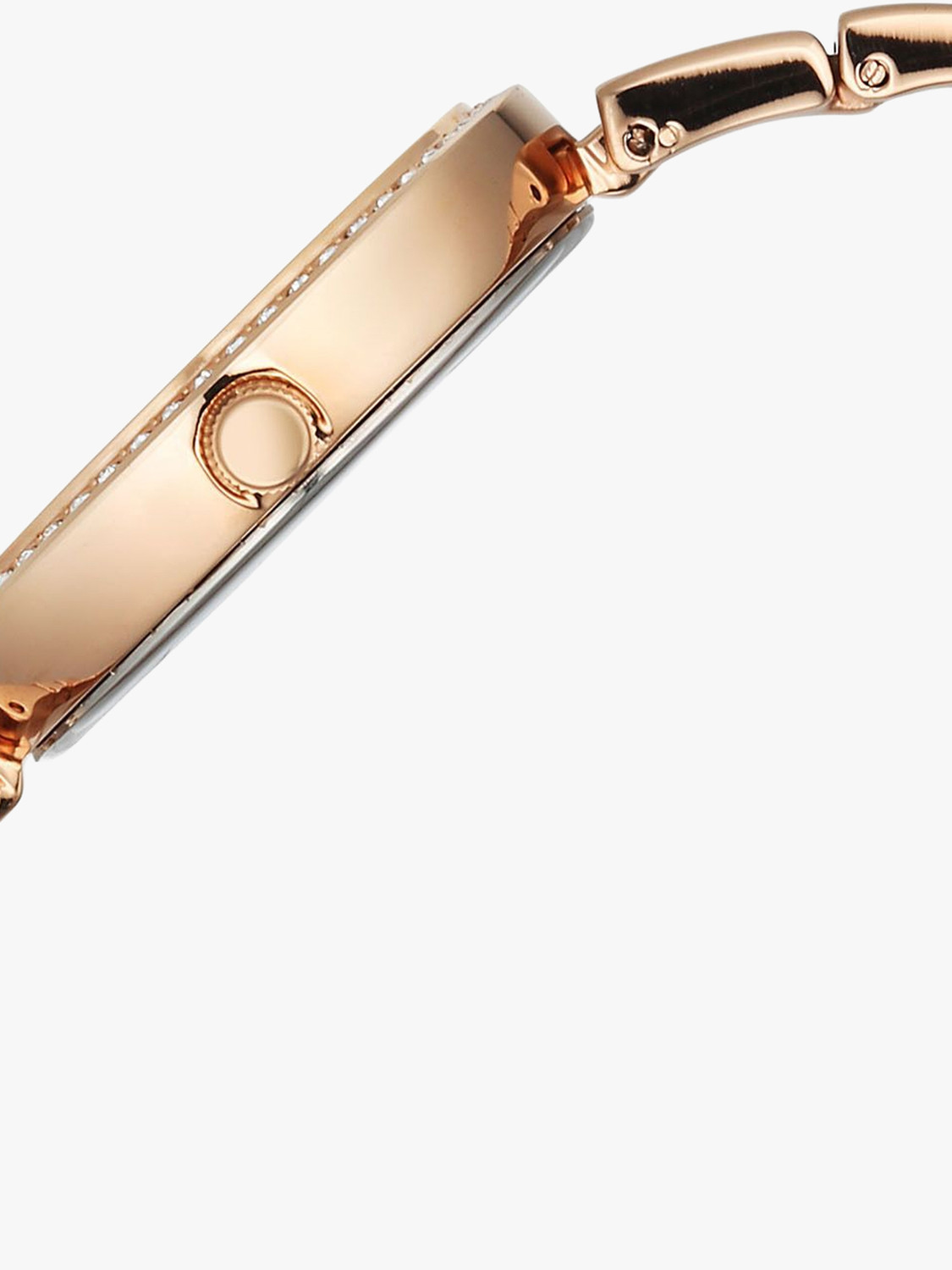 Image of Titan Raga Allure Raga Allure Quartz White MOP Dial Rose Gold Brass Solid Link Strap Analog Watch - For Women