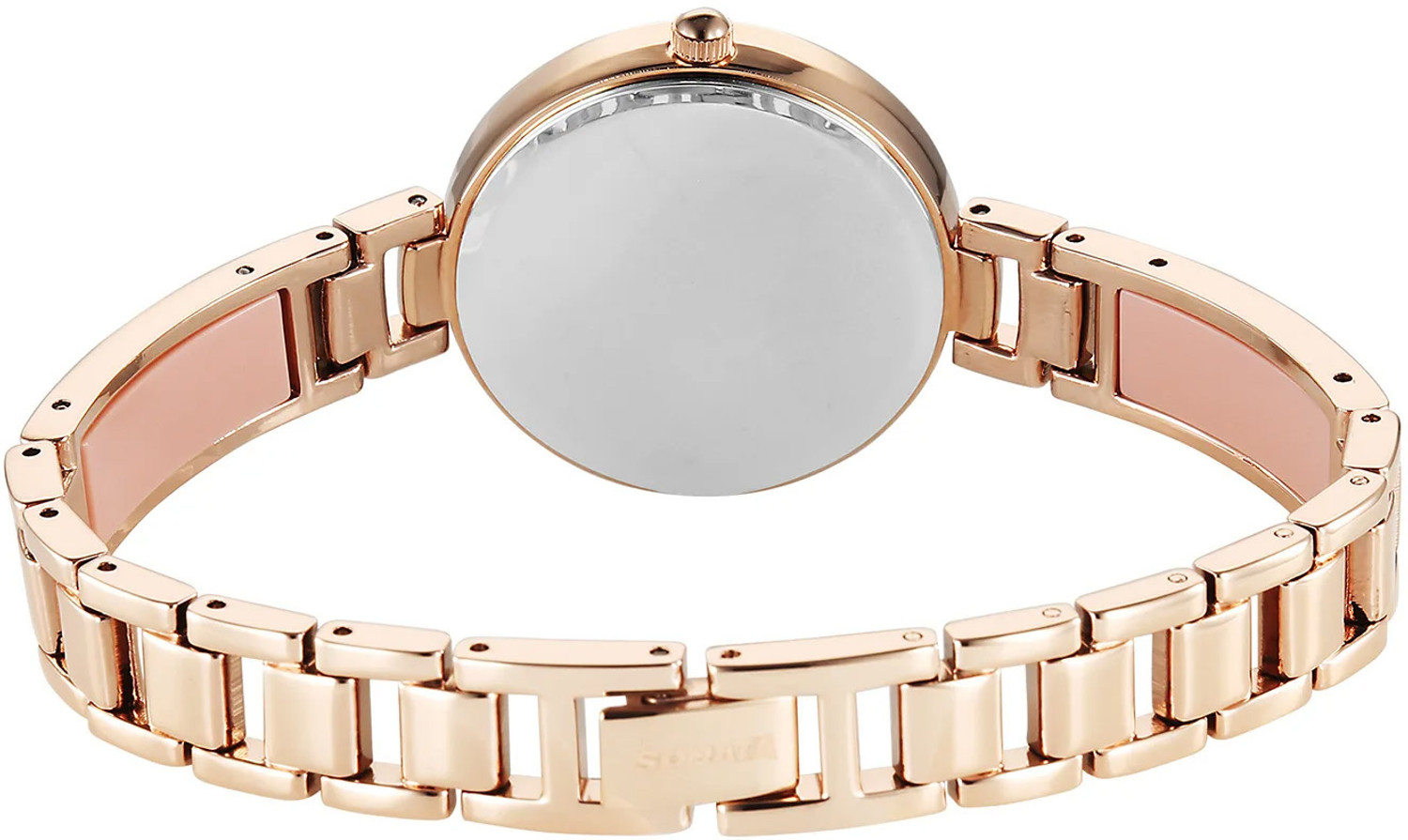 Image of SONATA Aura 2 Sonata Aura 2.0 Quartz Pink Dial Rose Gold Stainless Steel Strap Analog Watch - For Women