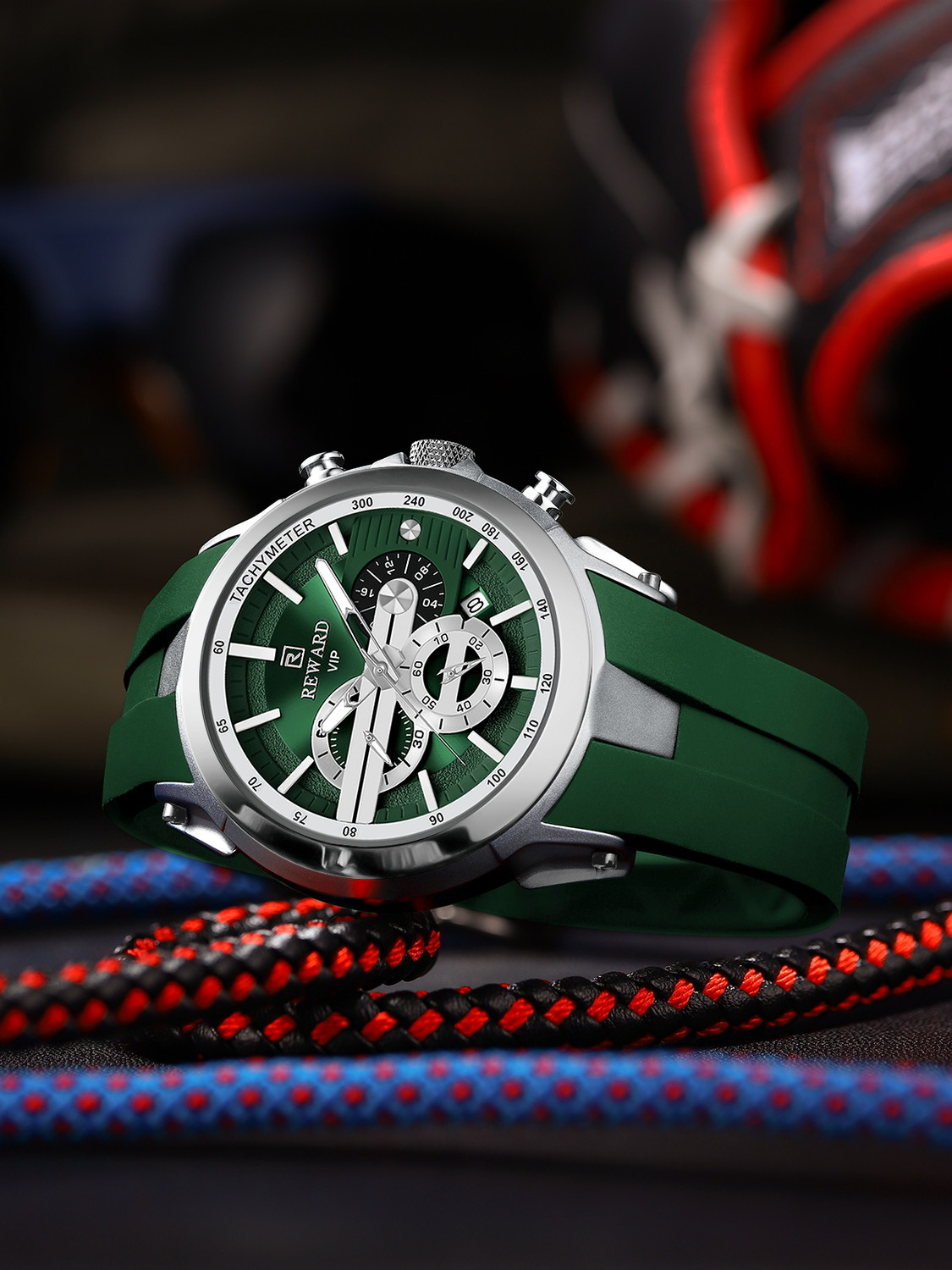 Image of Reward Green Color Analog Watch For Men Analog Watch - For Men