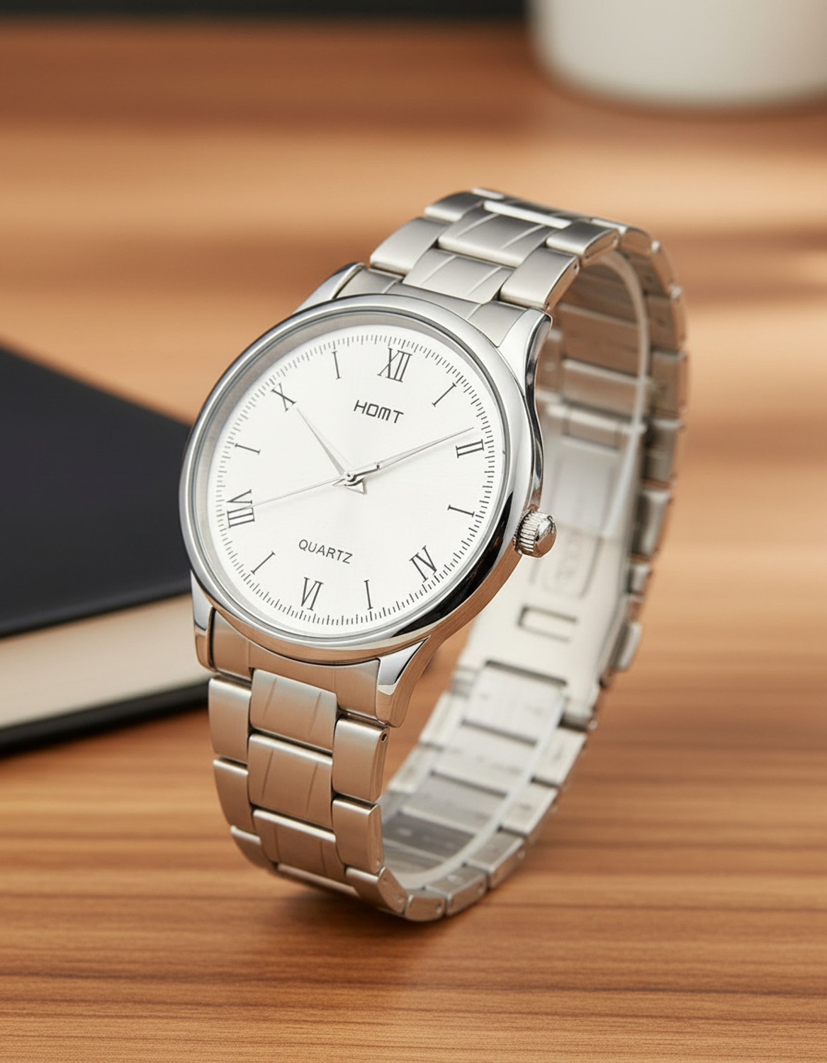 Image of homt Silver Dial Stainless Steel Strap Silver Dial Stainless Steel Strap Analog Watch - For Men