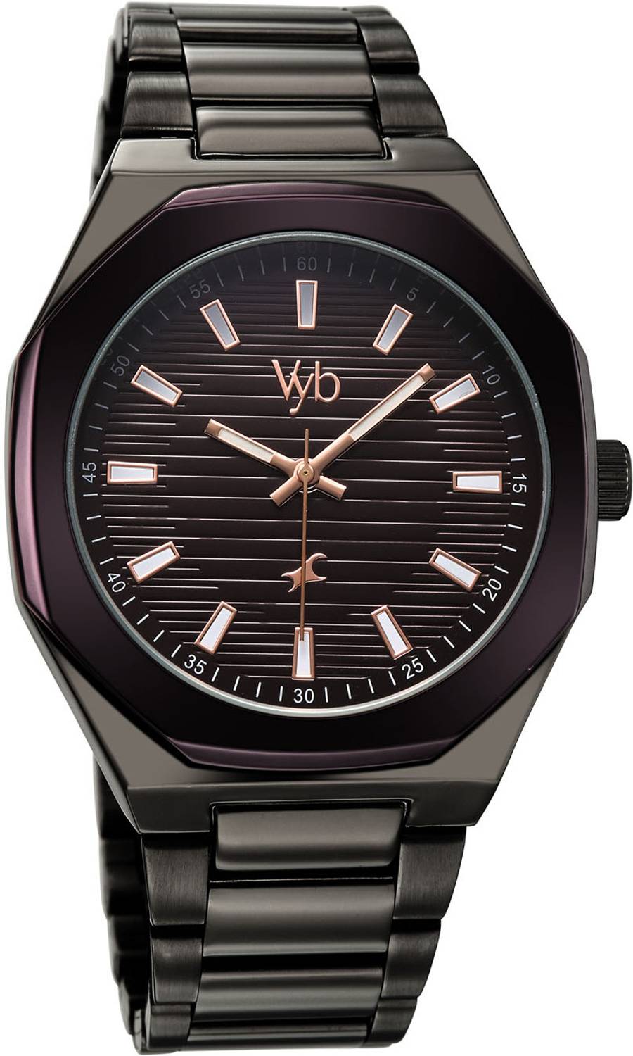Fastrack Vyb Limitless Purple Dial Gun Alloy Watch - Image 2