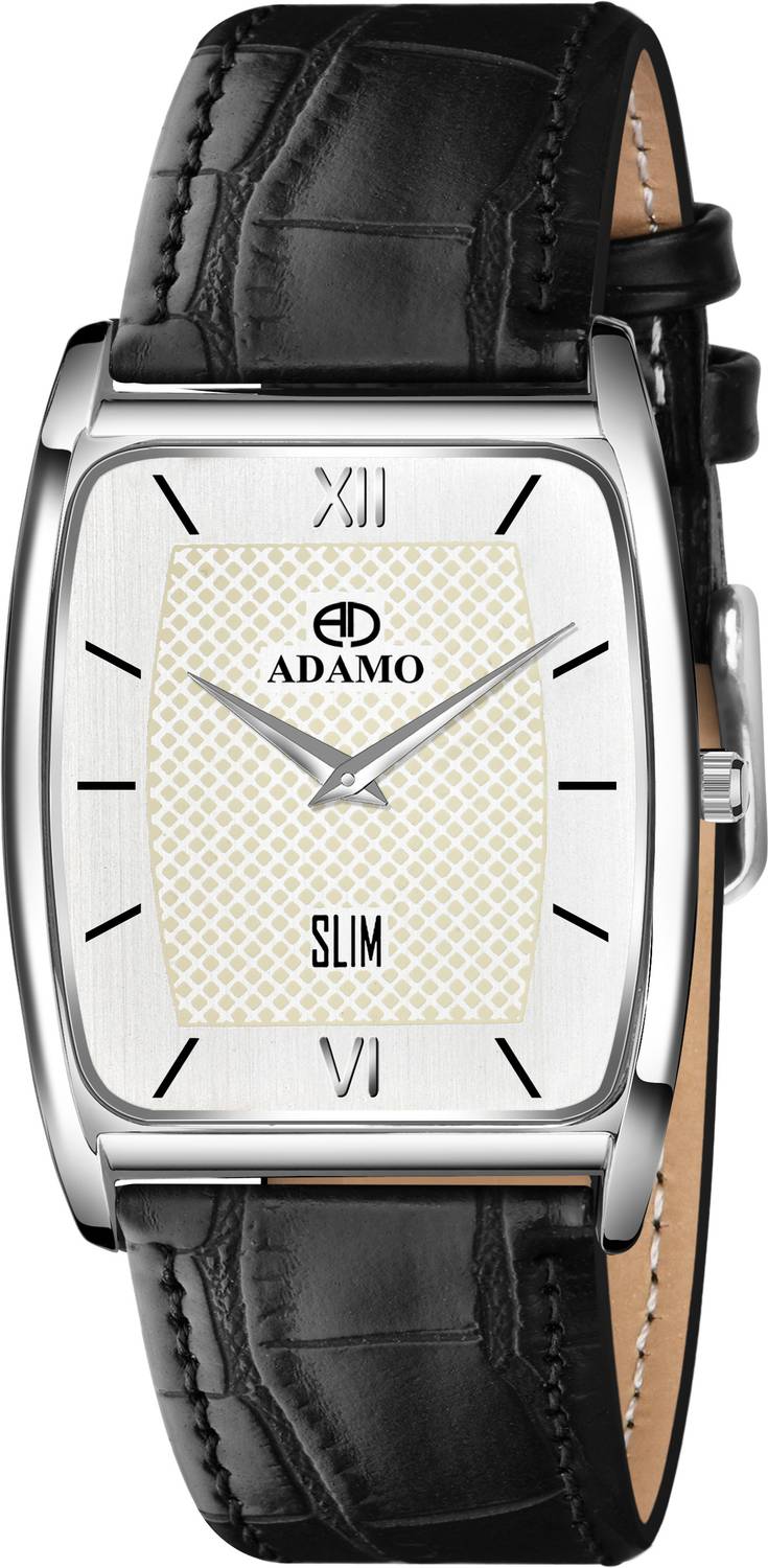 ADAMO ADAMO Designer White Dial Men's & Boy's Slim Analog Watch  - For Men