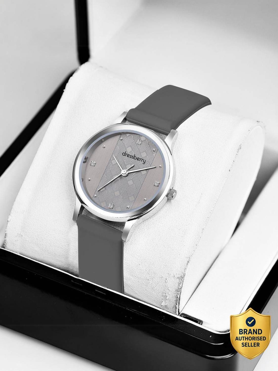 Dressberry Grey Dial Watch for Women - Image 1