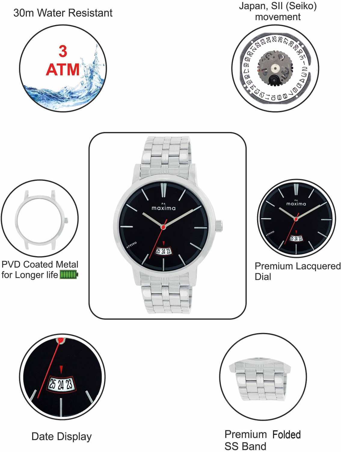 Image of MAXIMA Analog Watch - For Men 67031CMGI