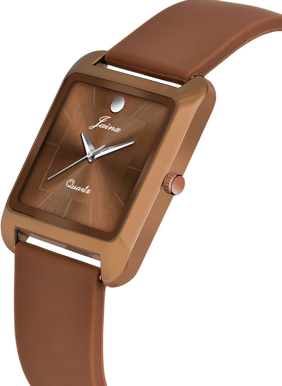 JAINX Brown Silicone Band Analog Watch - Men - Image 2