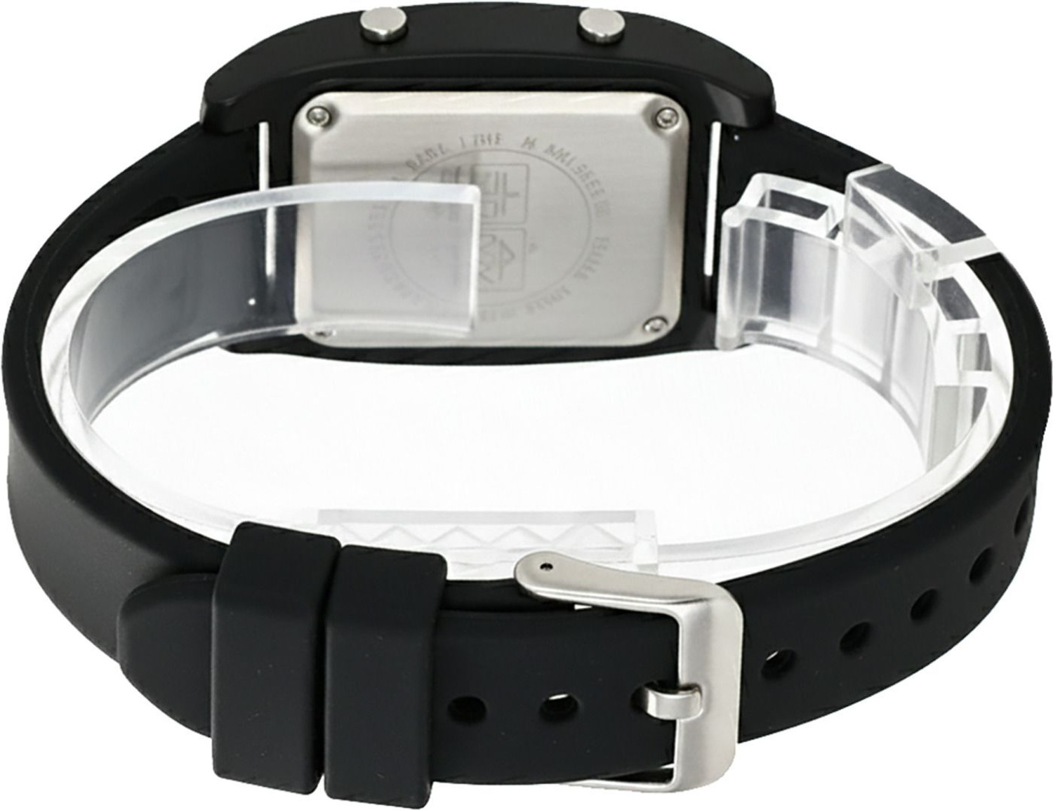 Image of WiseWalker WiseWalker Black Digital Watch LCD Display Silicone Belt for Women & Girls Digital Watch - For Women