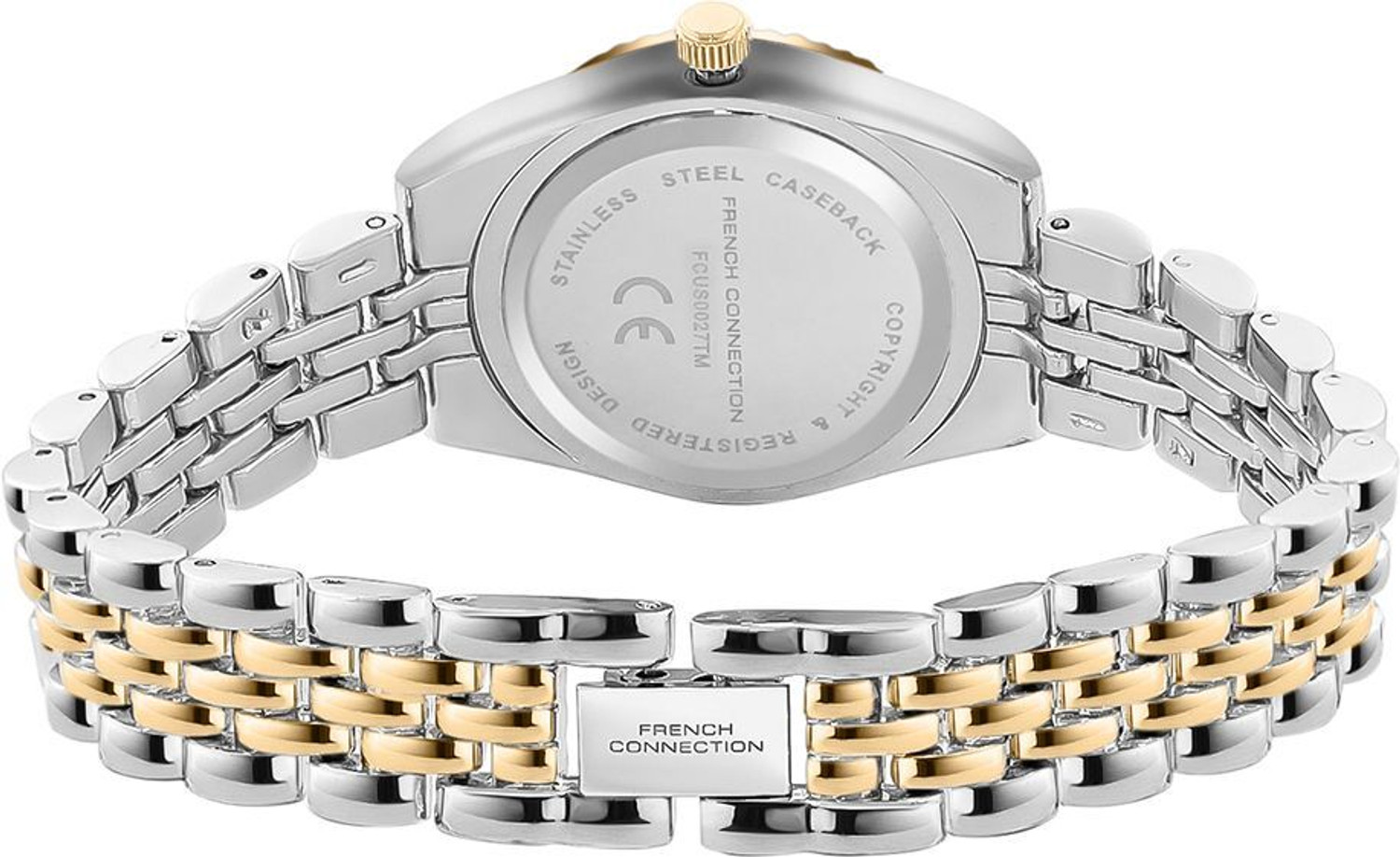Image of French Connection French Connection Silver Round Quartz Analog Watch - For Women