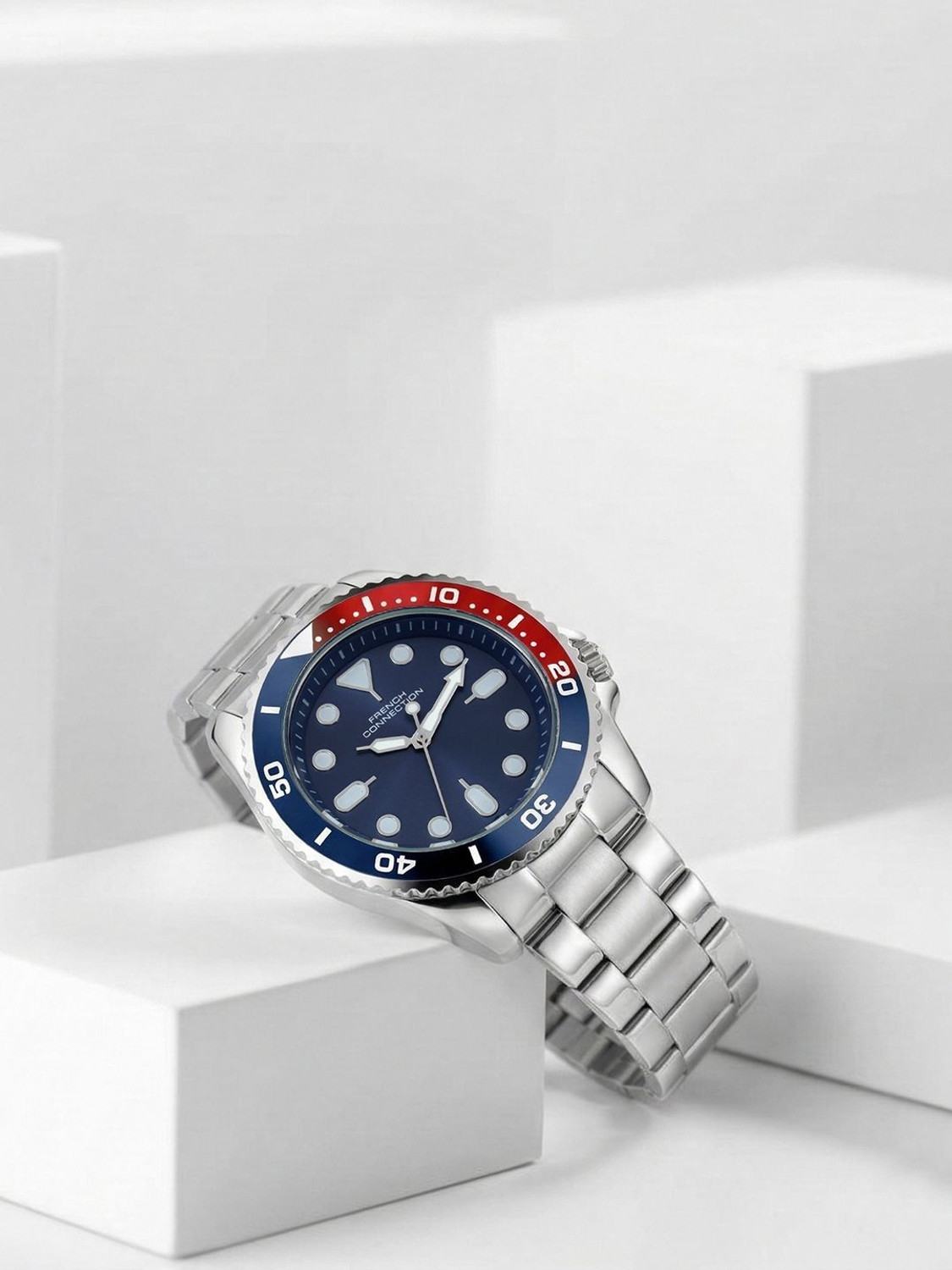 Image of French Connection Stylish Combination of Bracelet Analog Watch - For Men