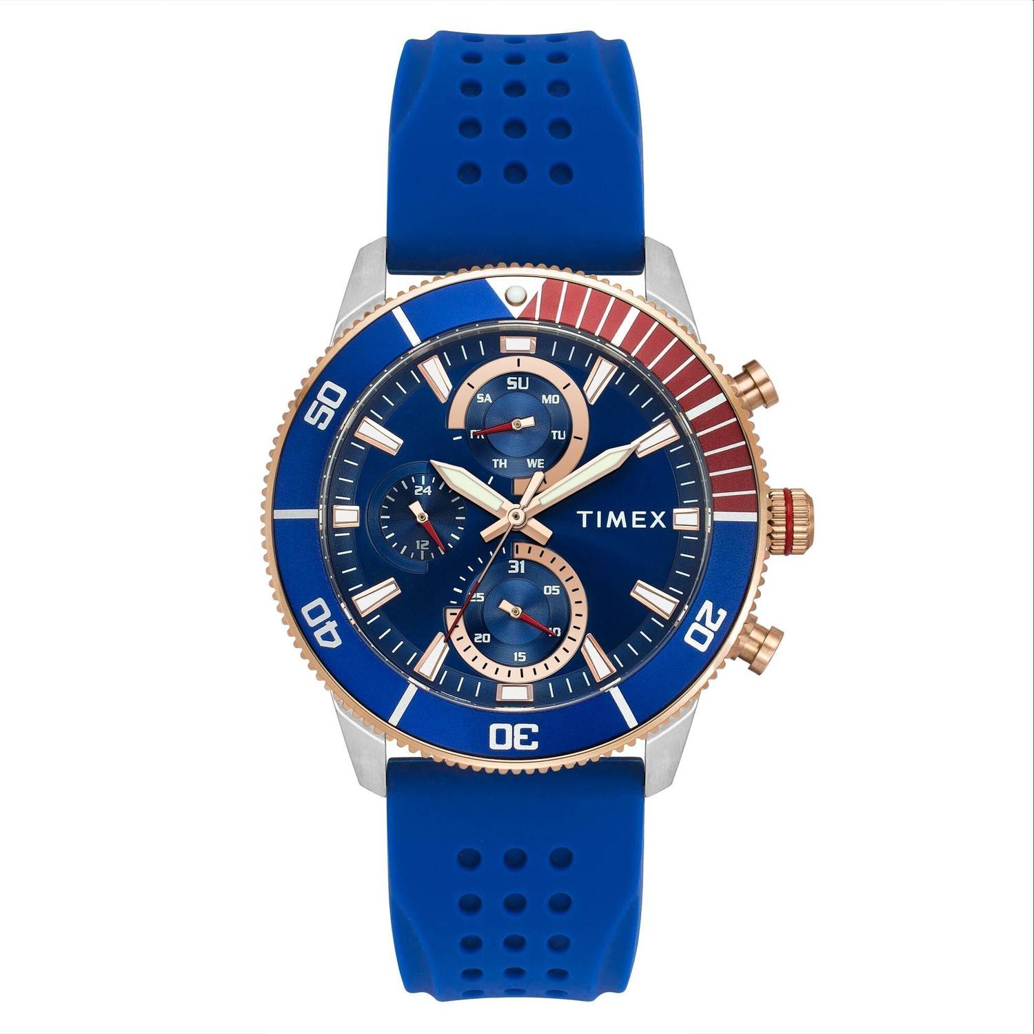 TIMEX Multifunction Dark Blue Dial Analog Watch - Men - Image 2