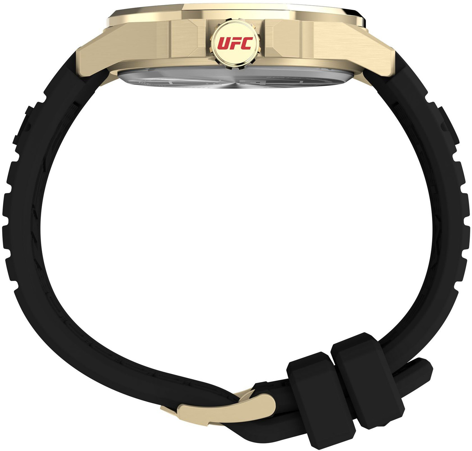 Image of TIMEX TW2W73600UJ UFC Octagonal 46mm Black Dial Analog Watch - For Men