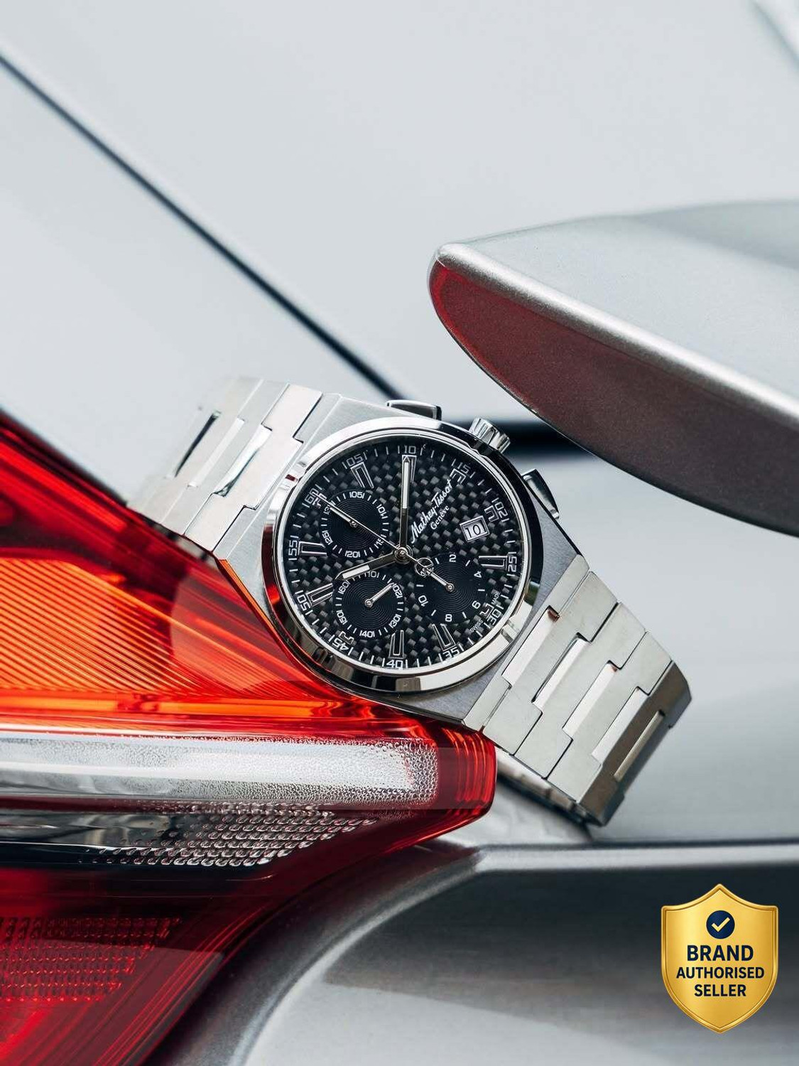 Image of Mathey-Tissot Zeus Chrono Automatic Swiss Made Zeus Chrono Automatic Black Dial Analog Watch - For Men