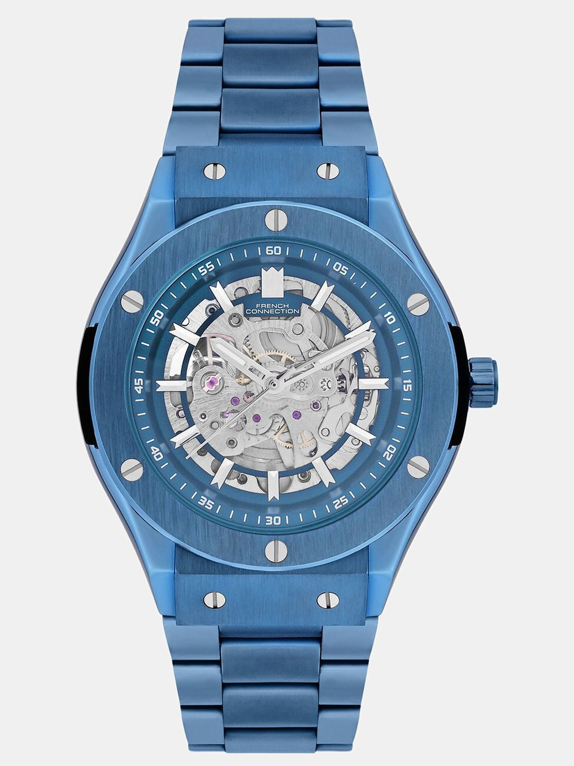 Image of French Connection Automatic Watch for Men | Blue Dial | Classic & Premium Design Analog Watch - For Men FCA04-1