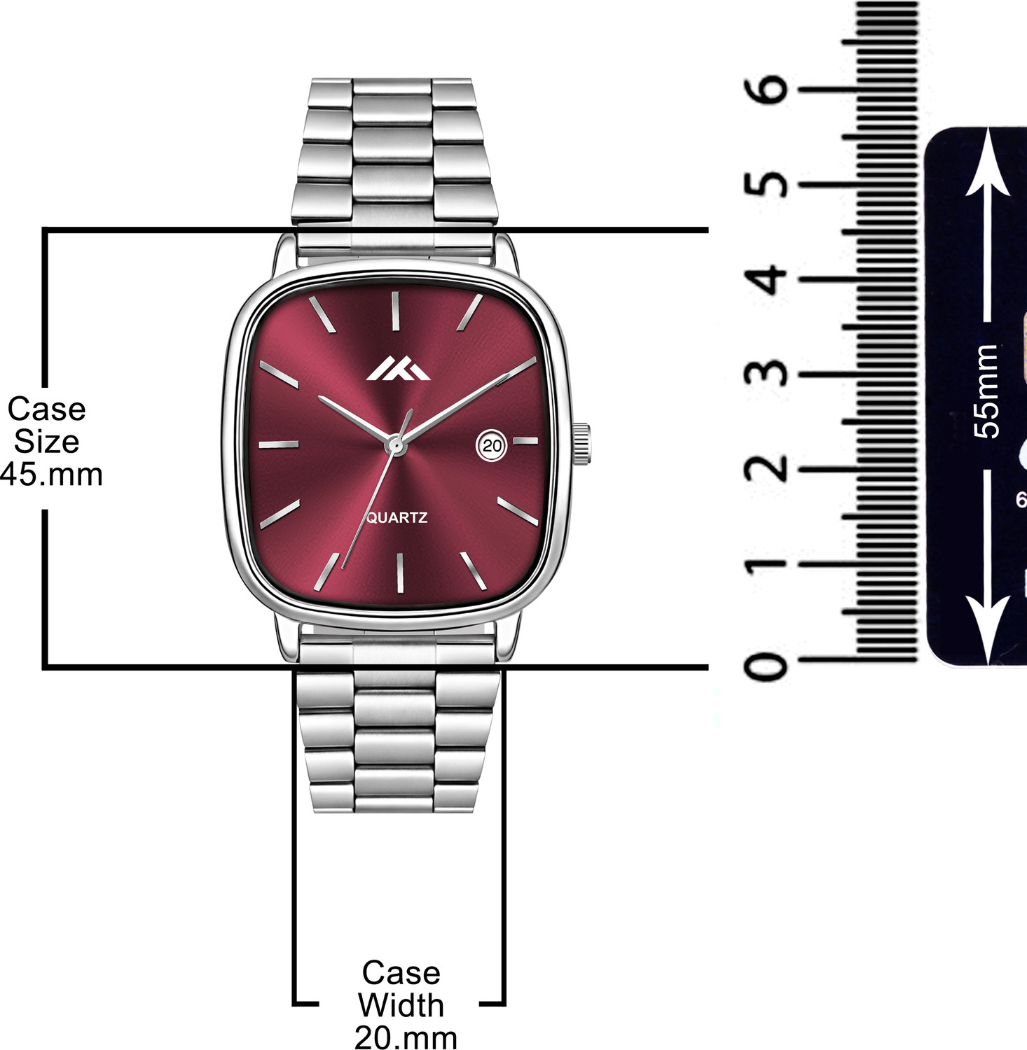 Image of HIRPARA MT-856 Date Function Working Free Size Adjutable Chain Lock Premium Quality Analog Watch - For Men