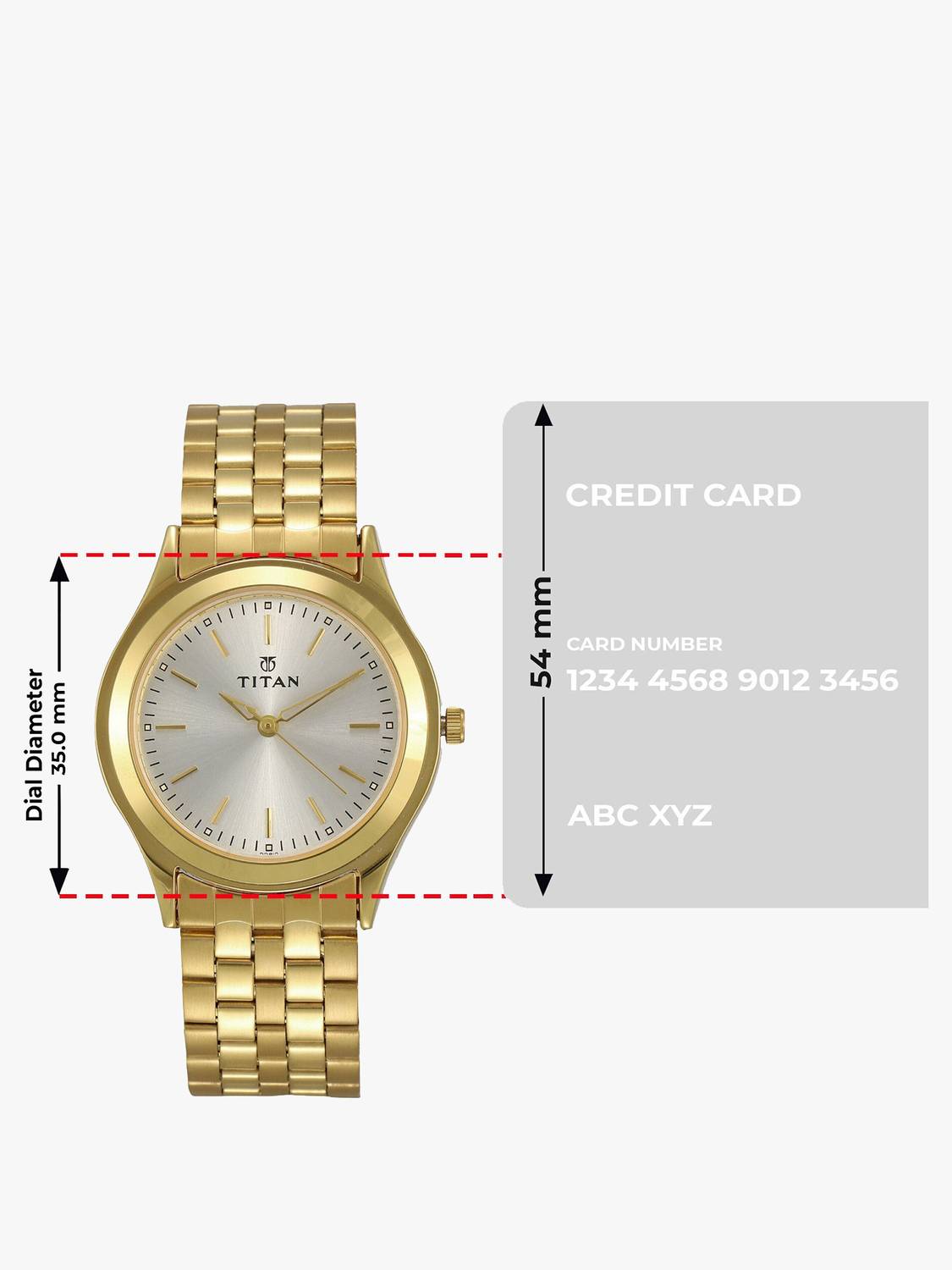 Titan Silver Dial Gold Stainless Steel Strap Analog Watch - Men - Image 4