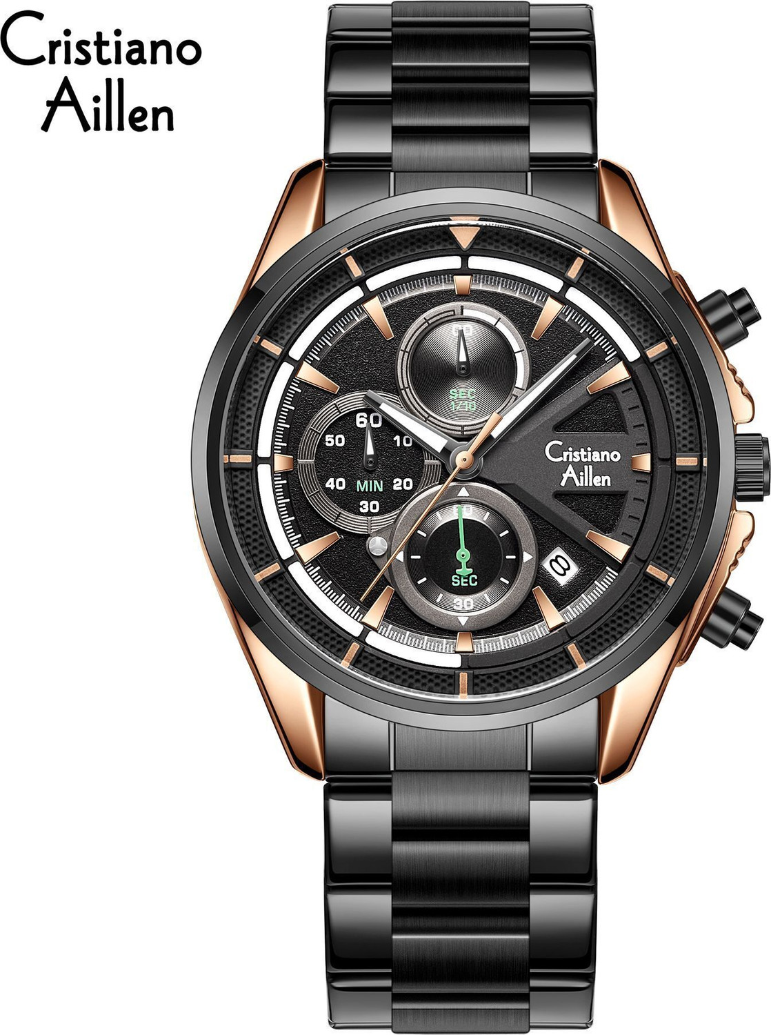 Image of Cristiano Aillen CA-8890 Luxury Classic Waterproof Analog Watch - CA-8890 Analog Watch - For Men