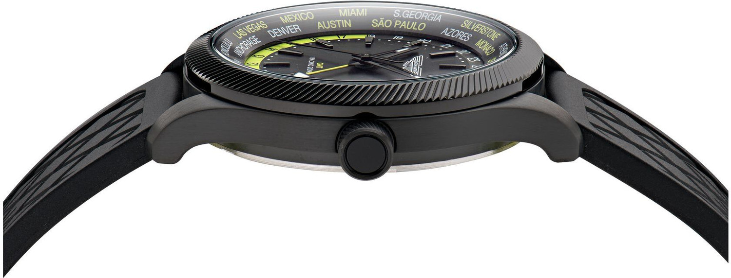 Image of Aston Martin MTIZ1F5013E Lagunda Round 41mm Black Dial Analog Watch - For Men