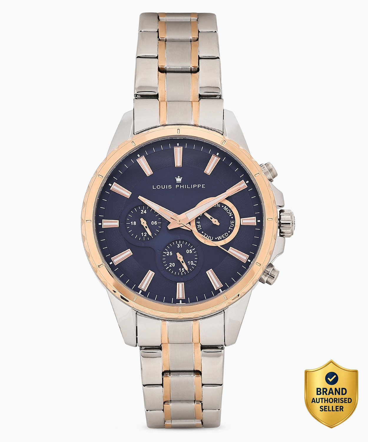 Image of Louis Philippe Multifunction Blue Dial Analog Watch Analog Watch - For Men
