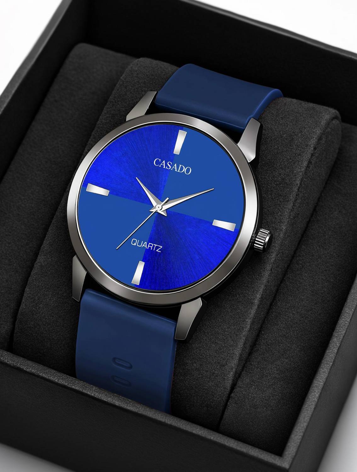 Casado Quad Slim Series | Gun Metal | Smart Watch Strap | Soft Silicon Quad Slim Series | Gun Metal | Smart Watch Strap | Soft Silicon Analog Watch - For Boys