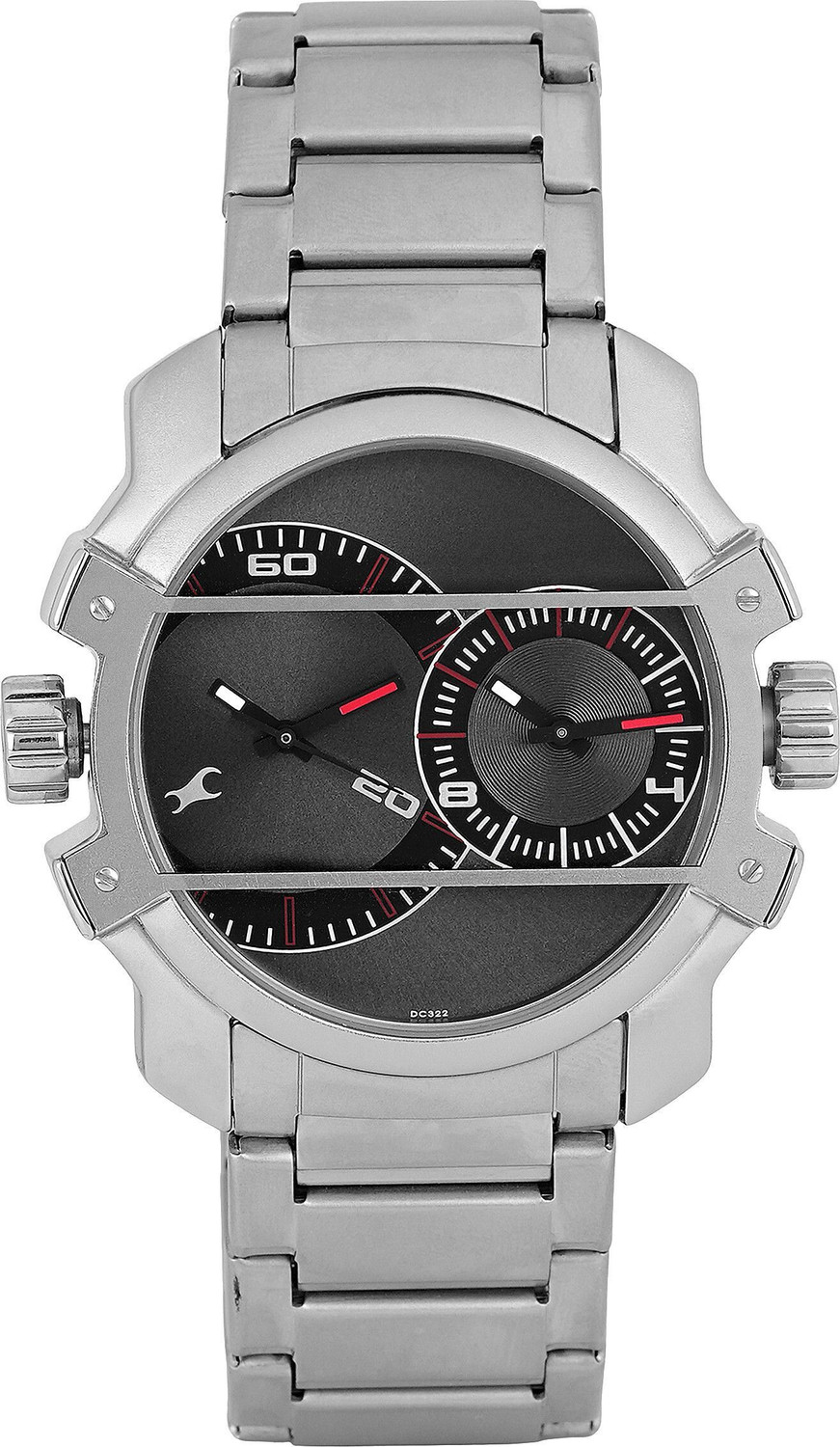 Fastrack NP3098SM01 Fastrack Anthracite Dial Silver Stainless Steel ...