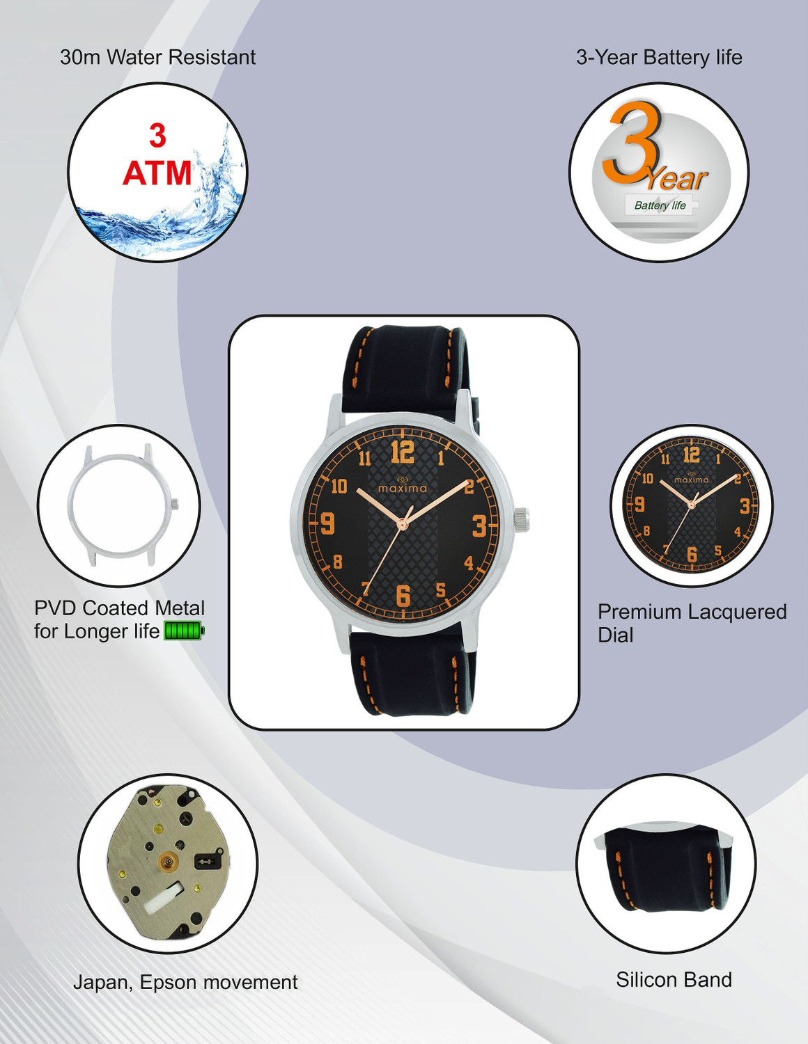Image of MAXIMA Maxima Attivo Analog Watch - For Men