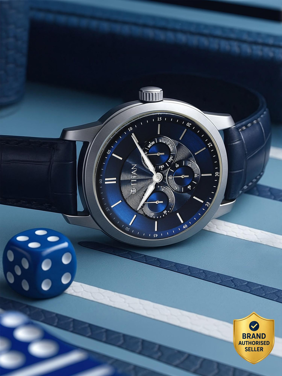 Image of Titan Regalia Arc Blue Round Dial Men's Watch / Analog Watch - For Men