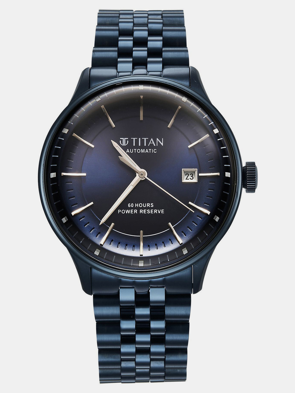 Image of Titan Automatic Weekender Titan Automatic Weekender Automatic Blue Round Dial Men's Watch / Analog Watch - For Men