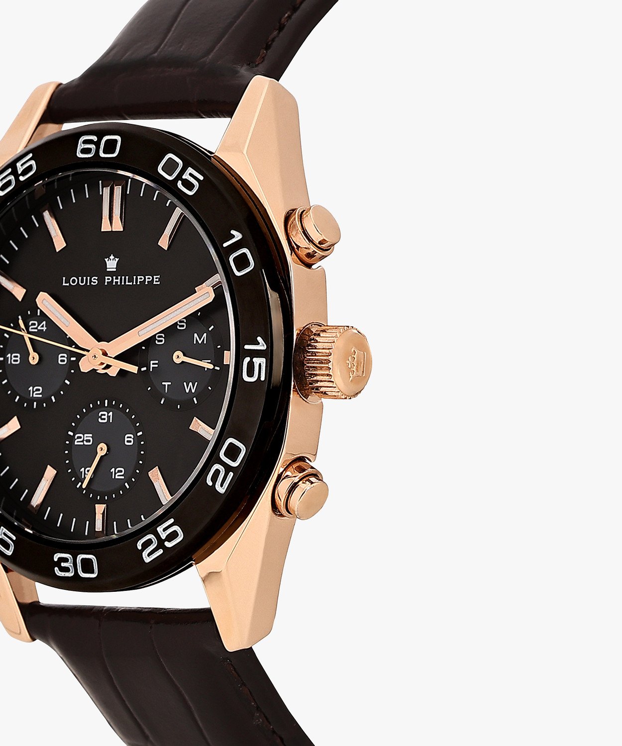 Image of Louis Philippe Multifunction Black Dial Analog Watch Analog Watch - For Men