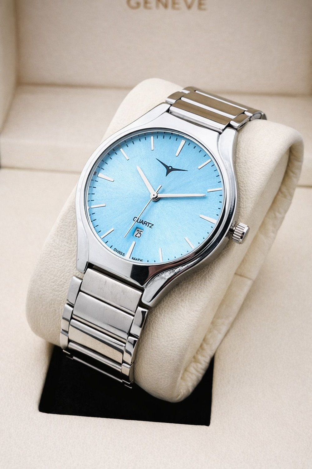 Image of TERIZLA NSM-044 Sunray Silver Dial with Date Display, Premium Quartz Analog watch for Boys Analog Watch - For Men
