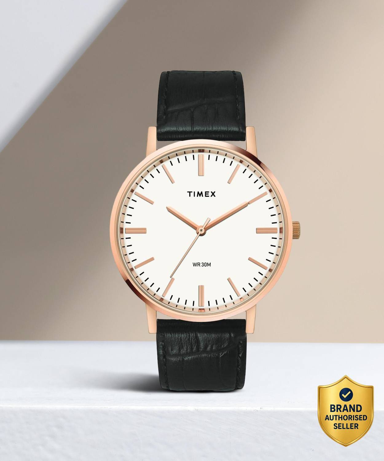 TIMEX Round 41mm White Dial Analog Watch - For Men TW0TG8003