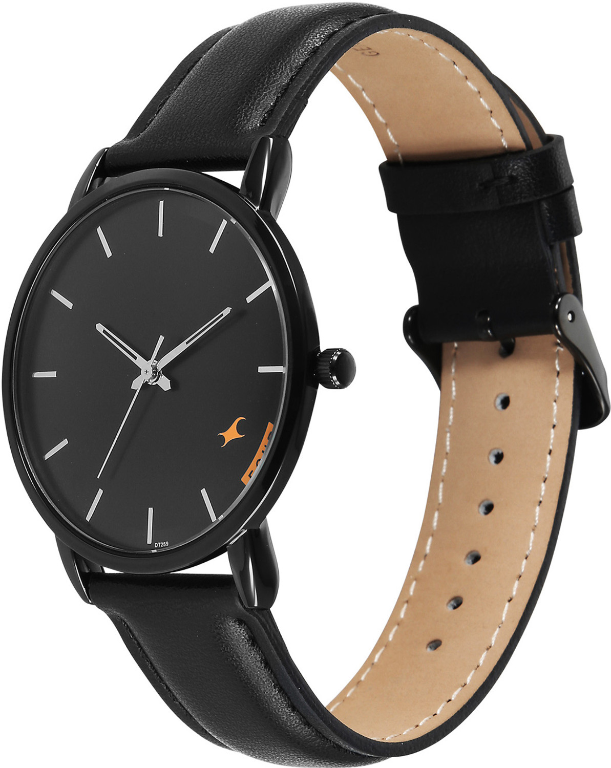 Image of Fastrack Stunners X Fastrack Stunners X Quartz Black Dial Black Leather Strap Analog Watch - For Men