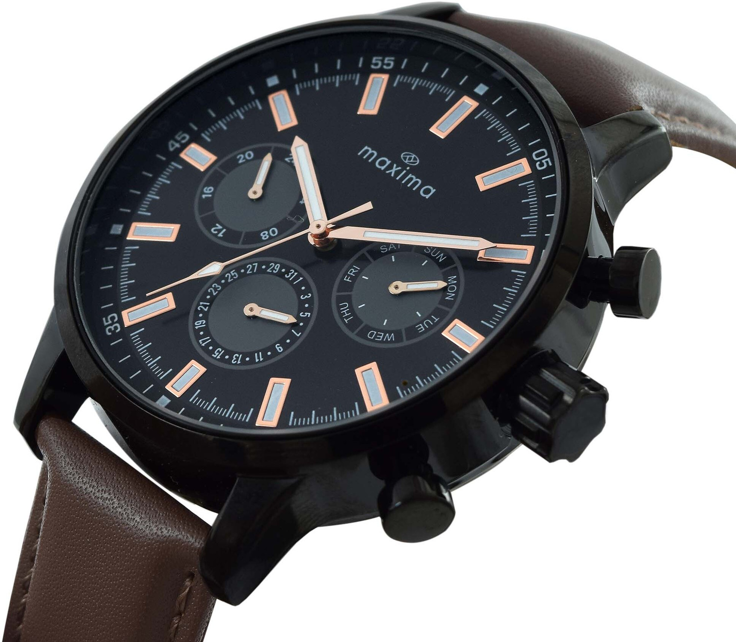 Image of MAXIMA Attivo Collection Attivo Collection Multi-function, Stylish, Day /24-Hour /Date, Elegant Look Analog Watch - For Men