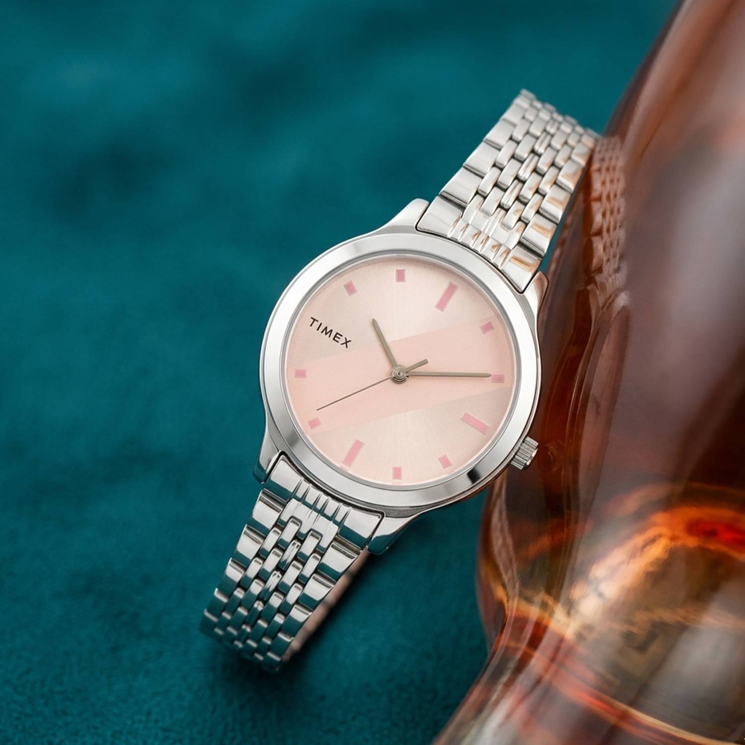 TIMEX TWTL10103 Pink Dial Analog Watch