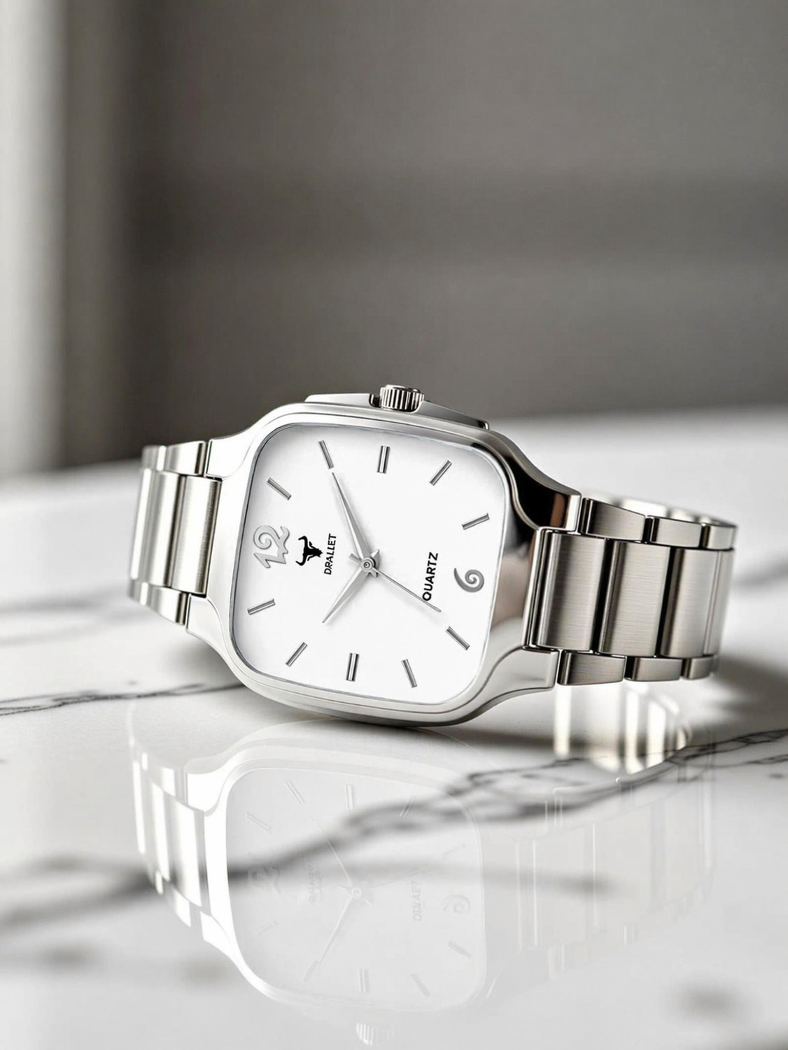 Image of DRALIET LCS-4297 Elegant Series Square Quartz For Boys Analog Watch - For Men