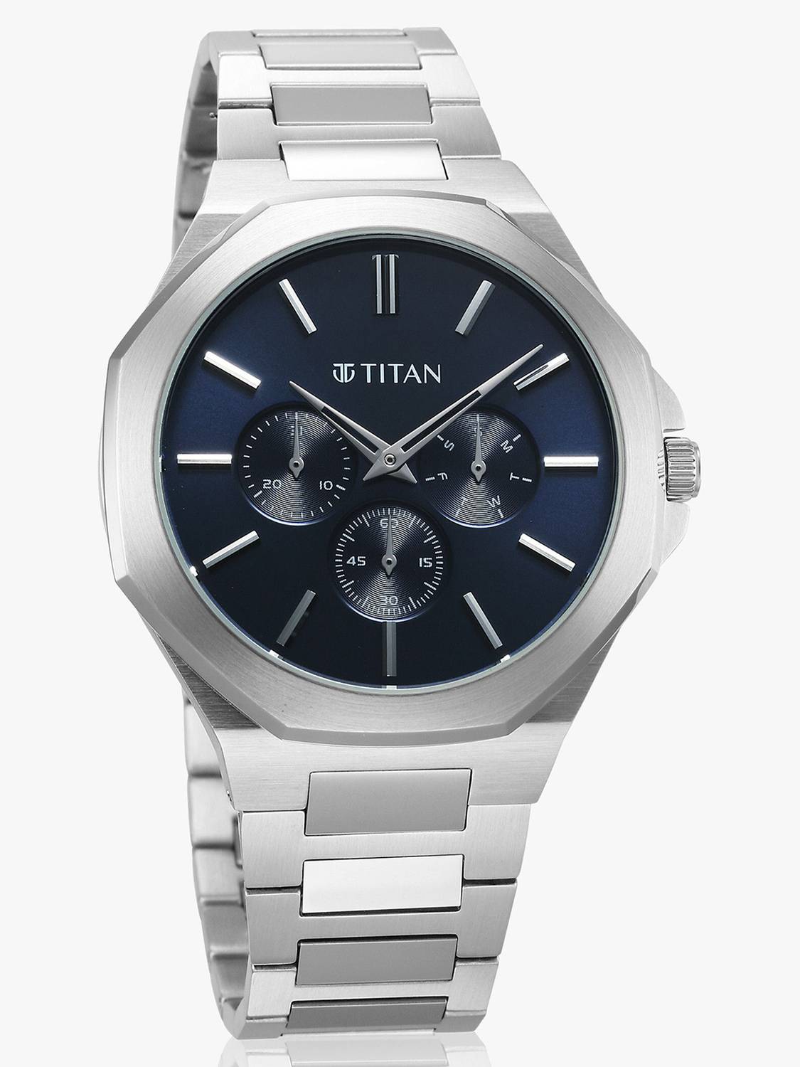 Titan Classic Slim Blue Dial Analog Watch for Men - Image 3