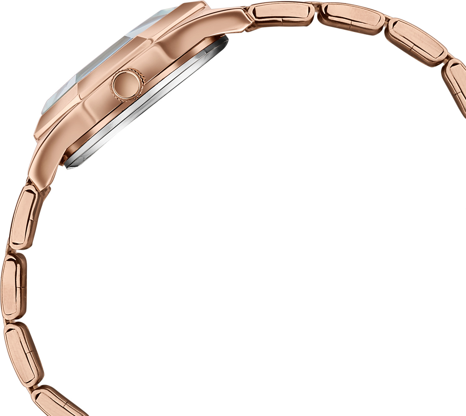 Image of SONATA Poze 8 Sonata Poze 8 Quartz Blue Dial IP Rose Gold 304SS Sheet Metal Strap Analog Watch - For Women
