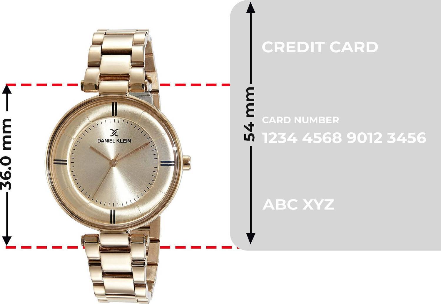 Daniel Klein DK11467-3 Gold Women's Watch - Image 4