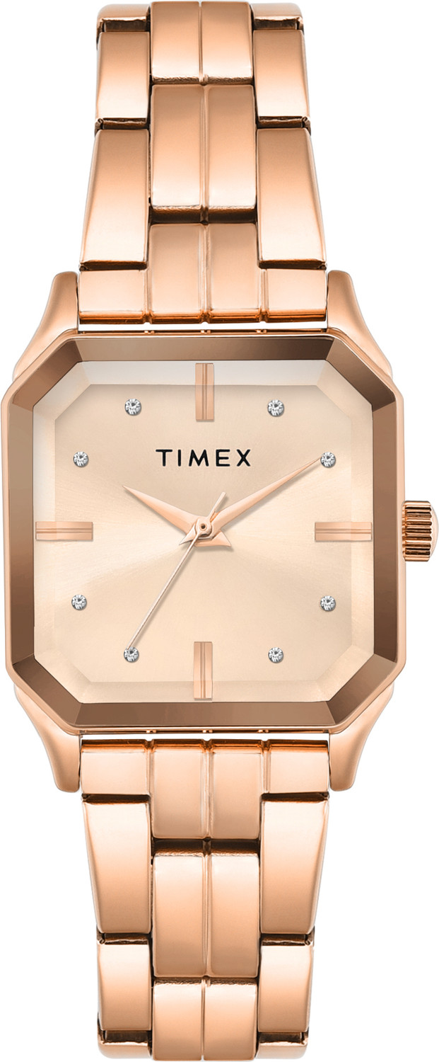 Image of TIMEX Brown Octagonal Dial Analog Watch - For Women TWEL218SMU01