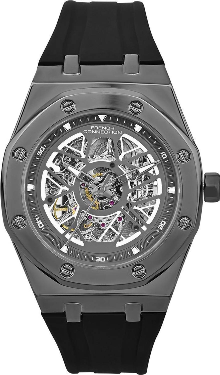 French Connection Grey Sunray Dial Men's Automatic Watch - Image 2
